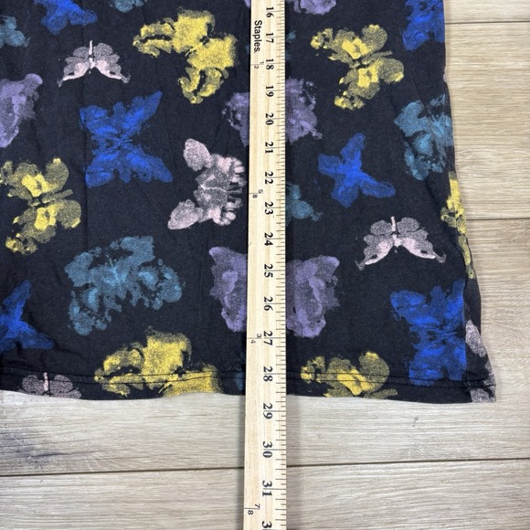 Vans T-Shirt Men's XXL Blotterfly Tee Butterfly Print on Black 100% Cotton Shirt - Picture 4 of 8